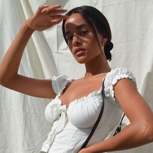 Princess Polly Elouise Crop Top White